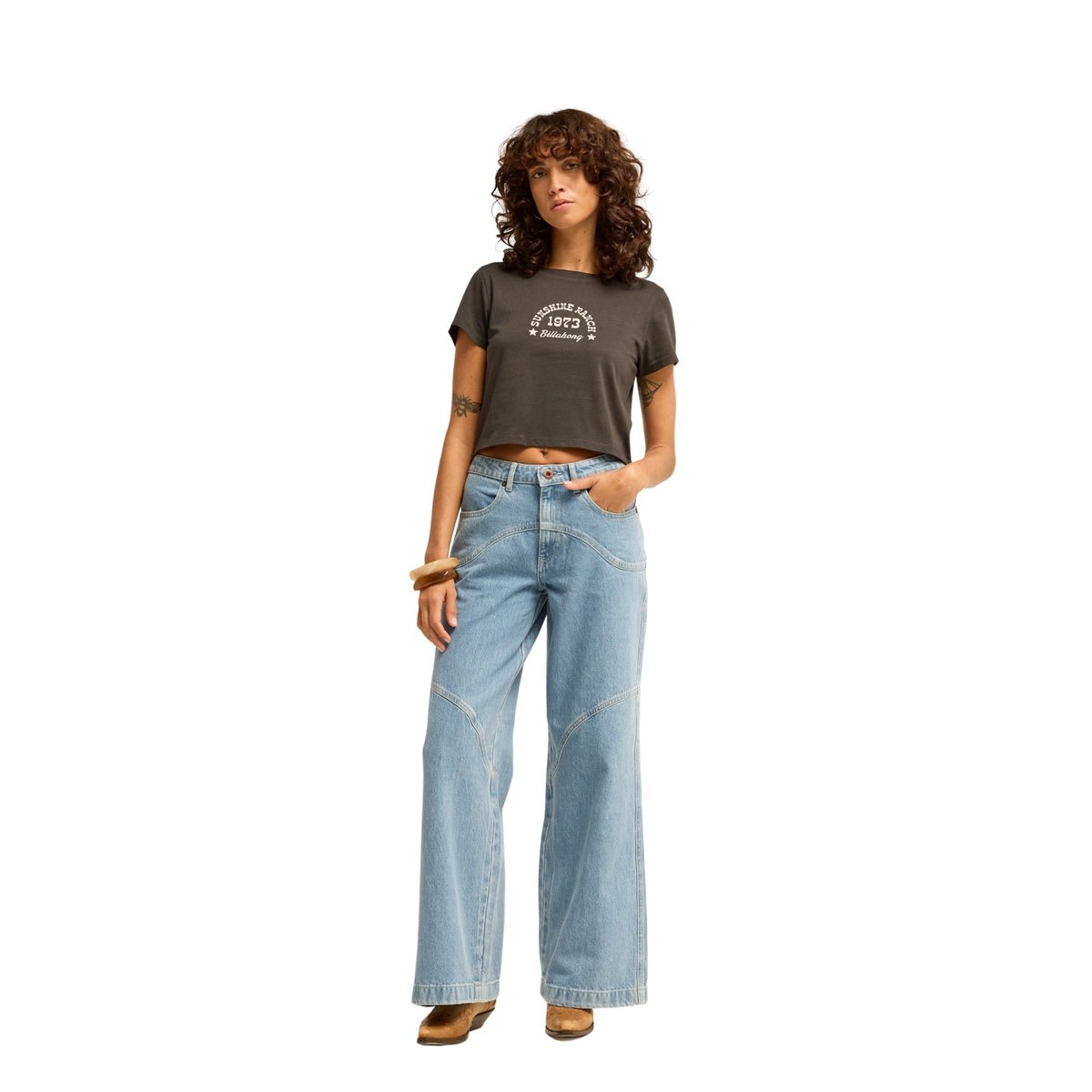 T shirt manches courtes SUNS UP NOW noir off black, BILLABONG