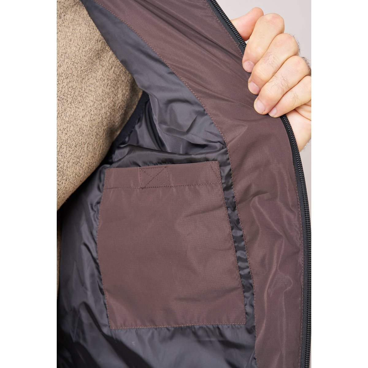 Doudoune sans manches homme DRYDEN espresso, DEELUXE