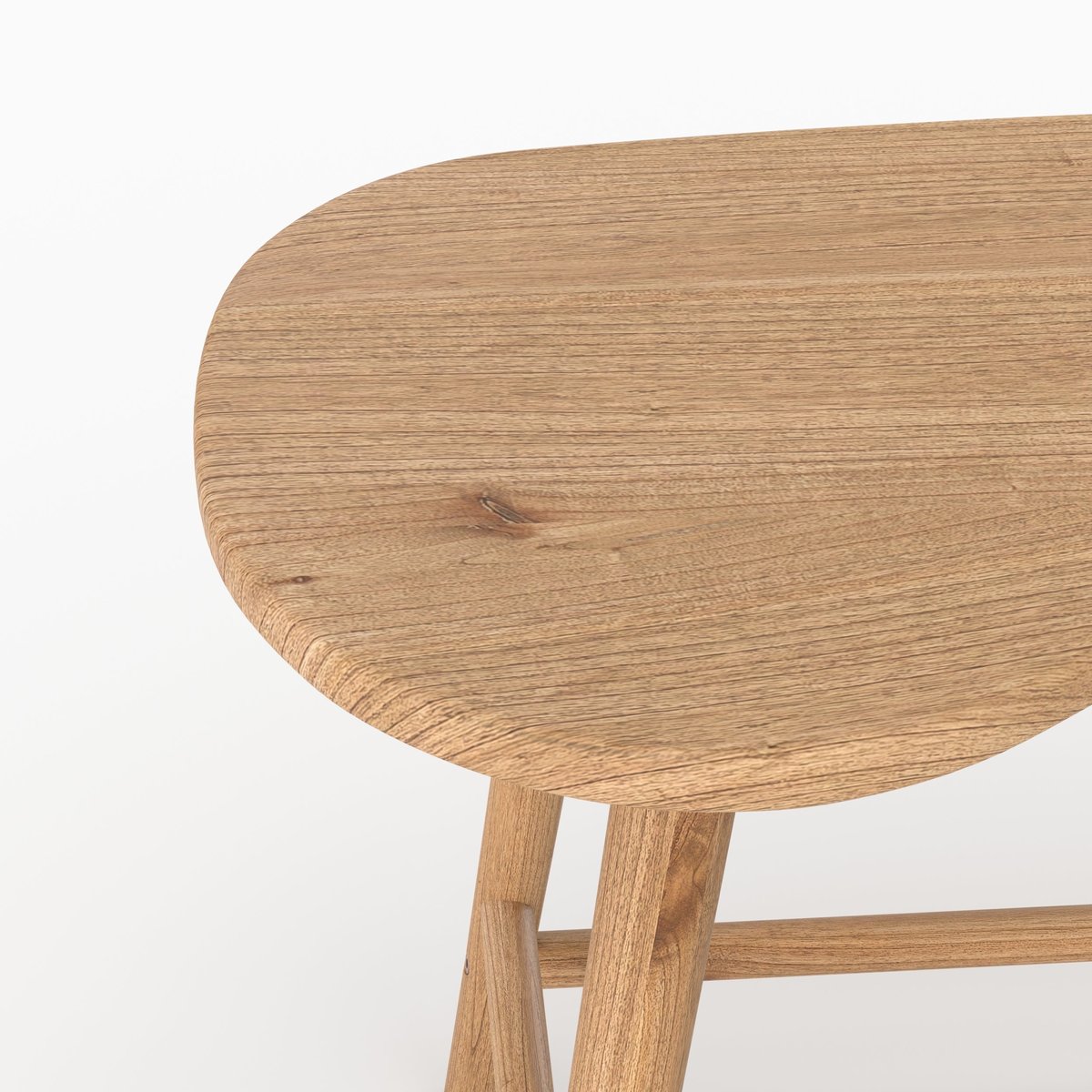 Bureau en bois massif de mindi - BRANDAN marron clair, MAISON PAVANE