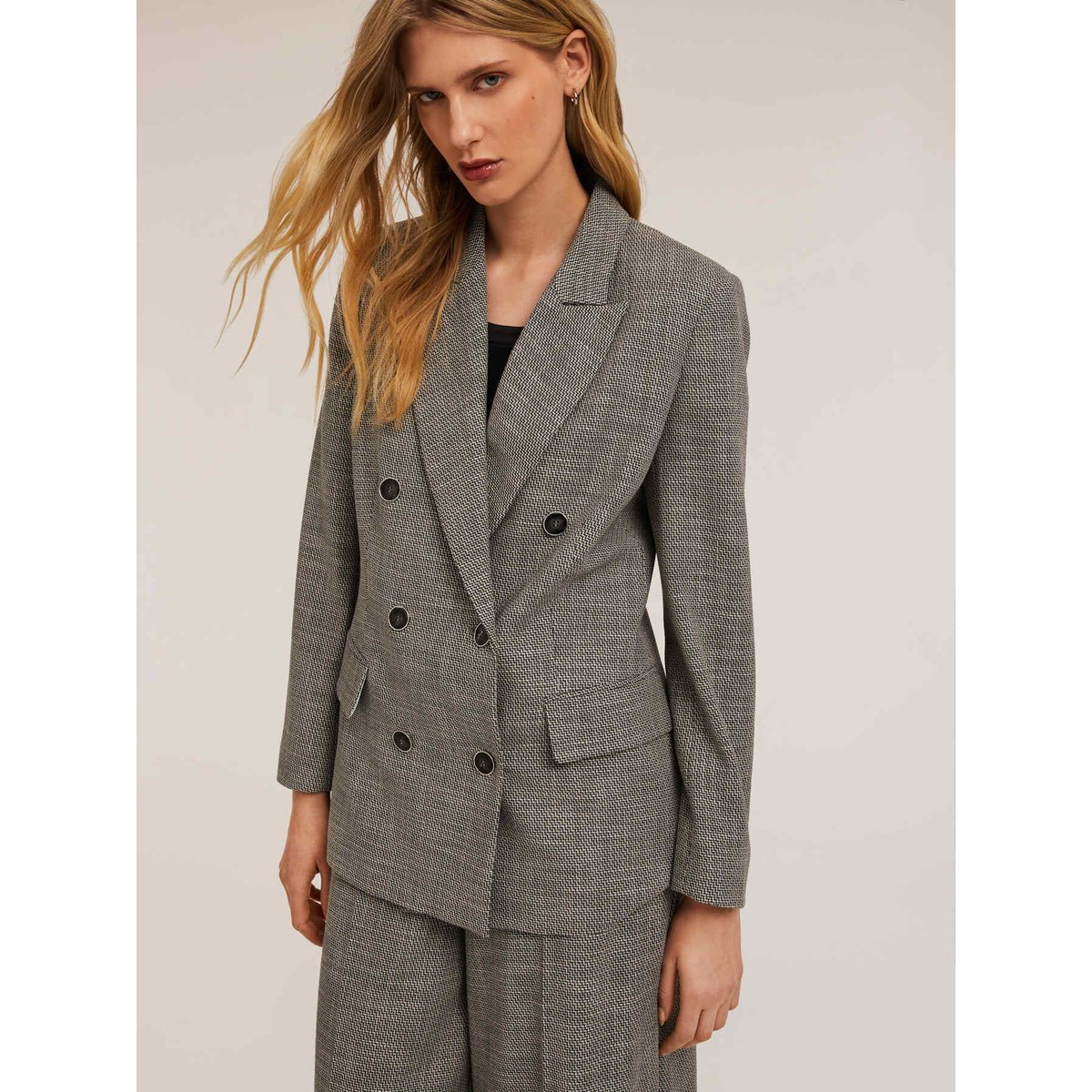 Veste oversize à double boutonnage gris, MOTIVI