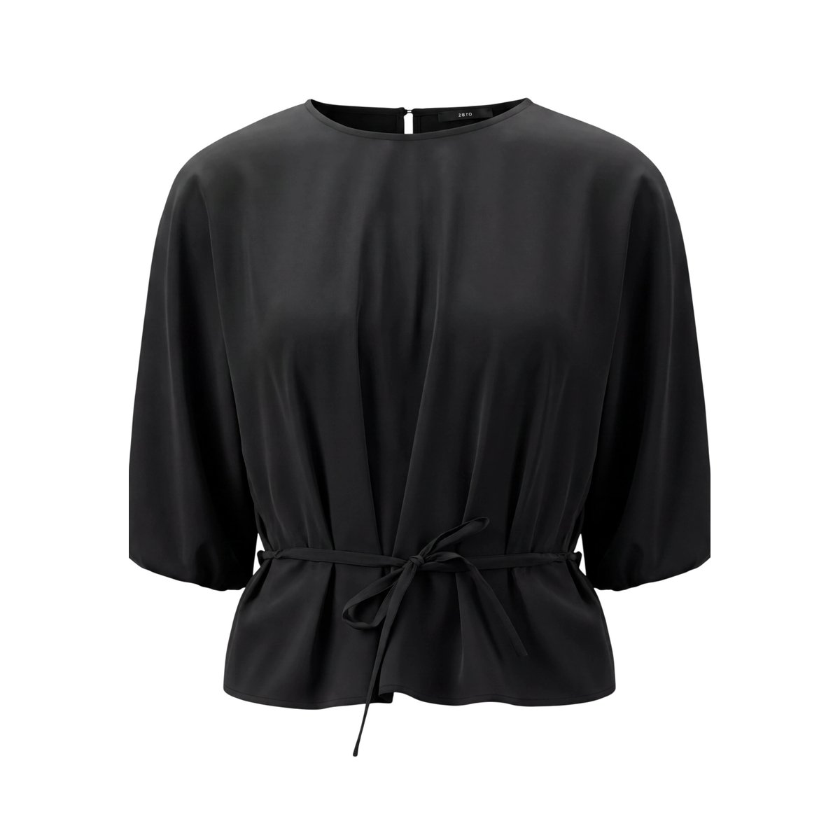 Blouse casual à ceinture black beauty, ZERO