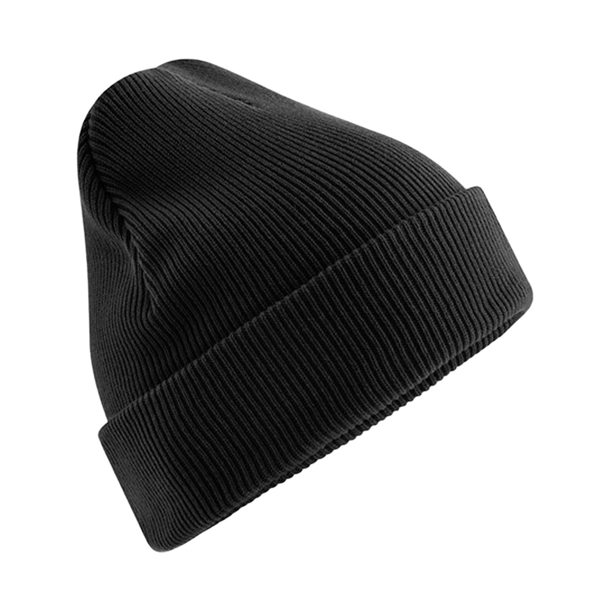 Bonnet à revers en coton bio ORIGINAL noir, BEECHFIELD