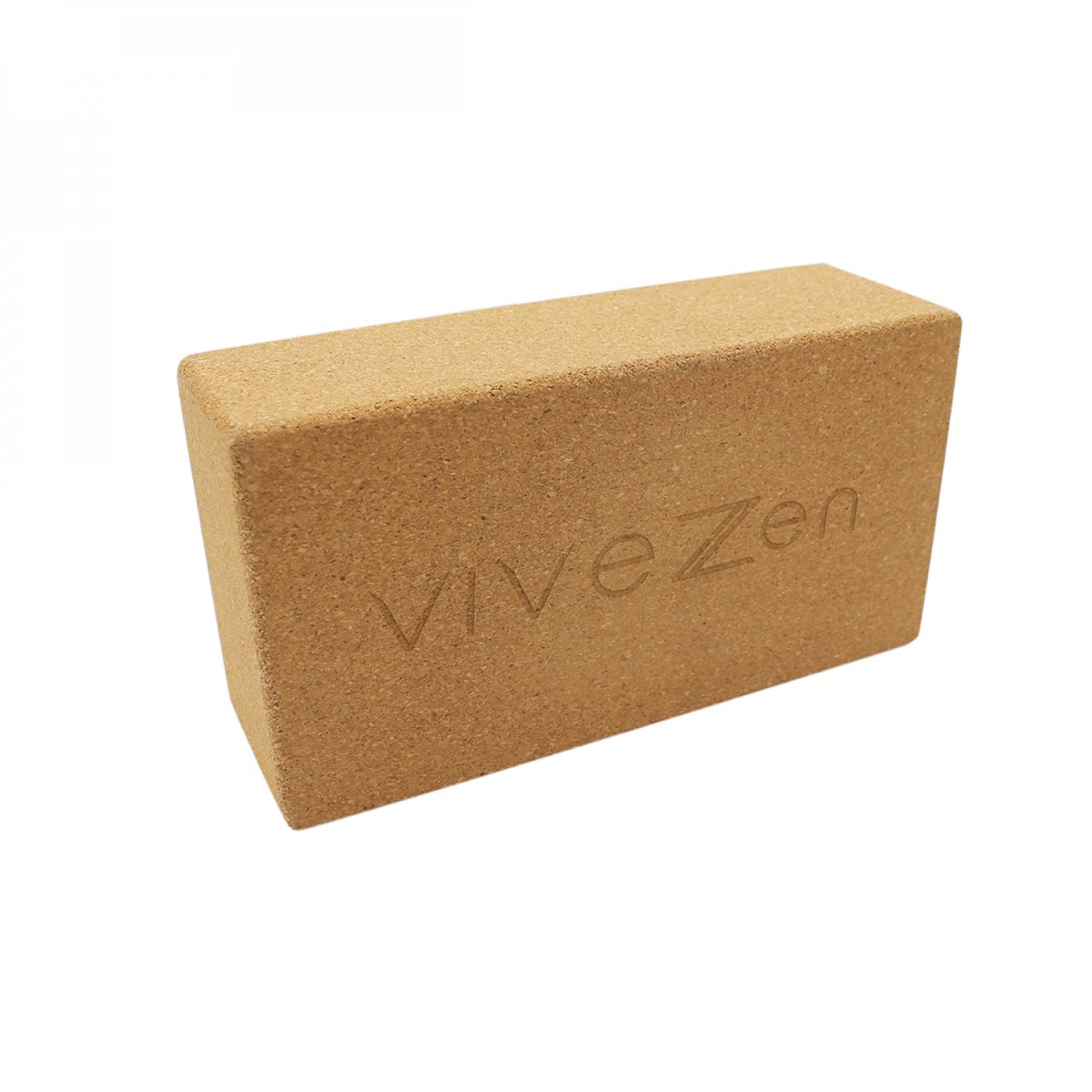 Brique de yoga en liège beige, VIVEZEN