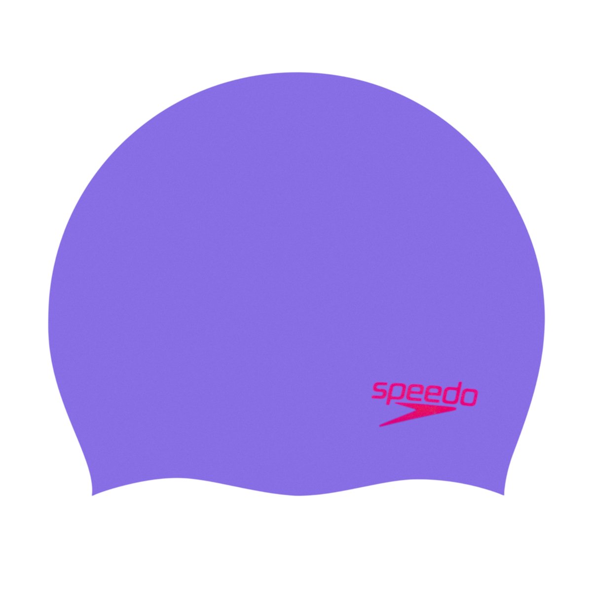 Bonnet de bain en silicone motif/style logo contrasté violet, SPEEDO