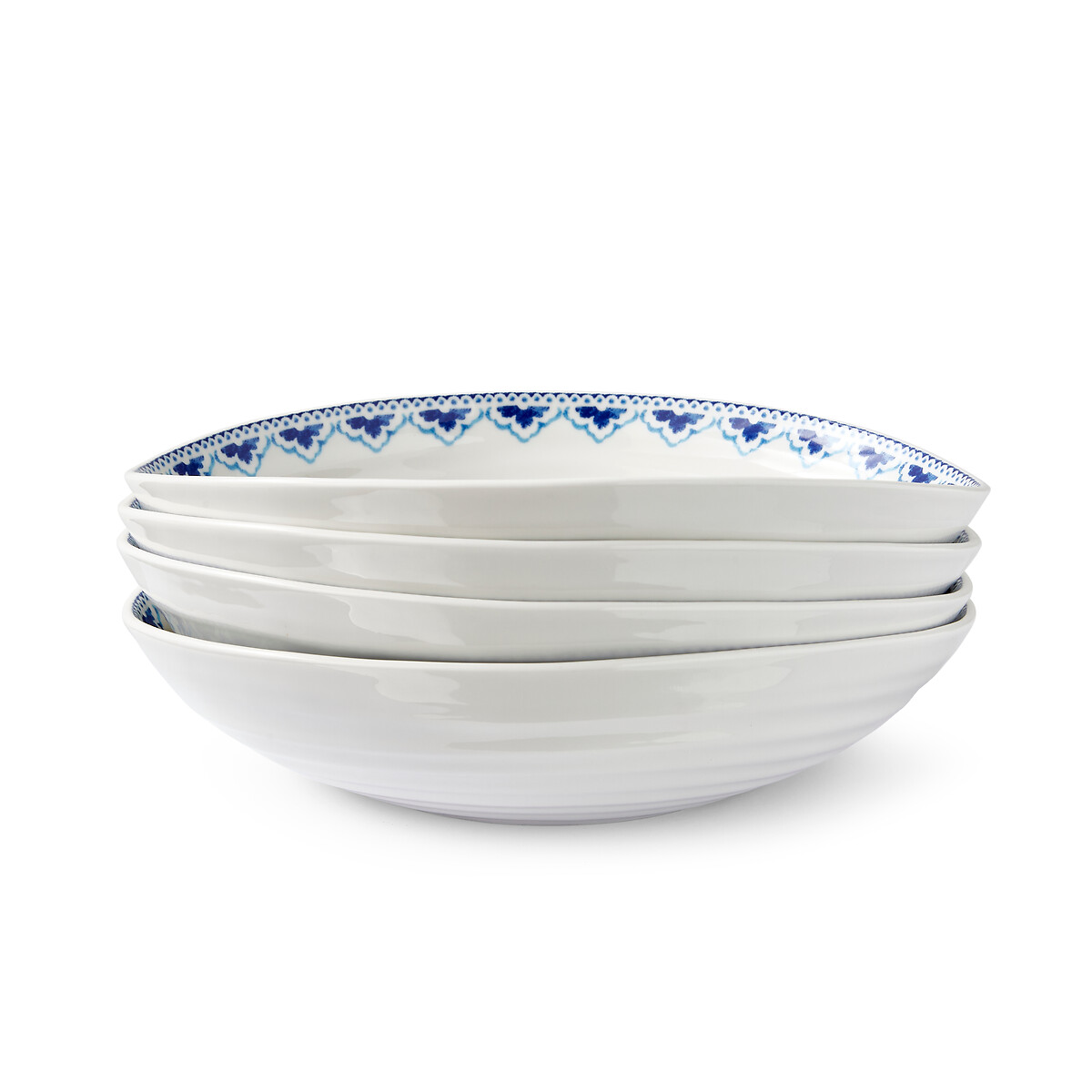 Set of 4 Blue Pasta Bowls blue, SOPHIE CONRAN FOR PORTMEIRION
