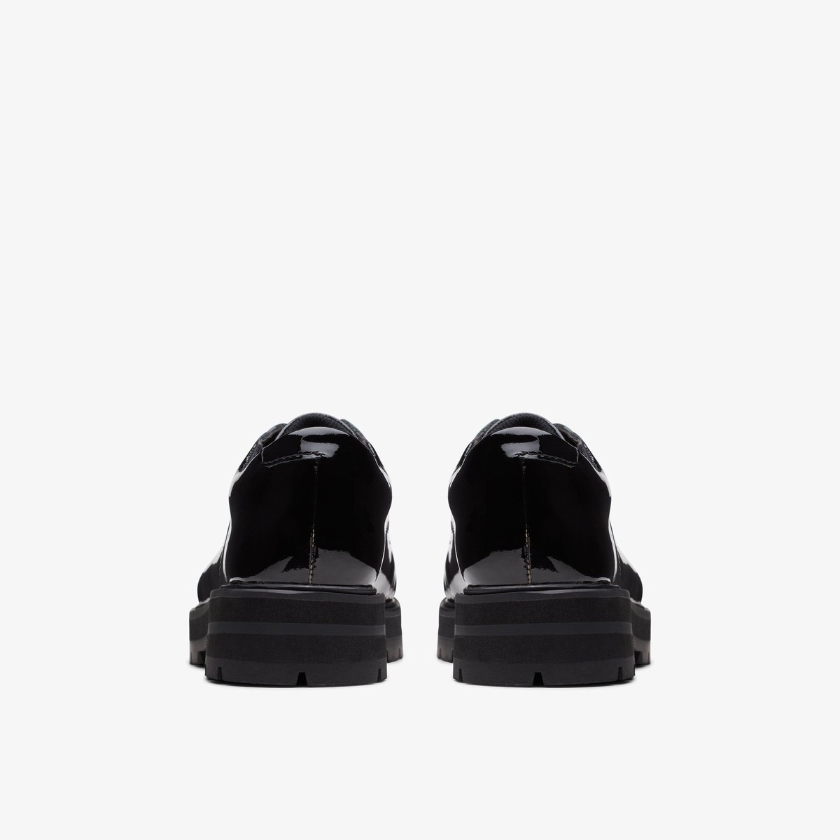 Derbies Cuir Coupe Large PRAGUE LACE O noir, CLARKS