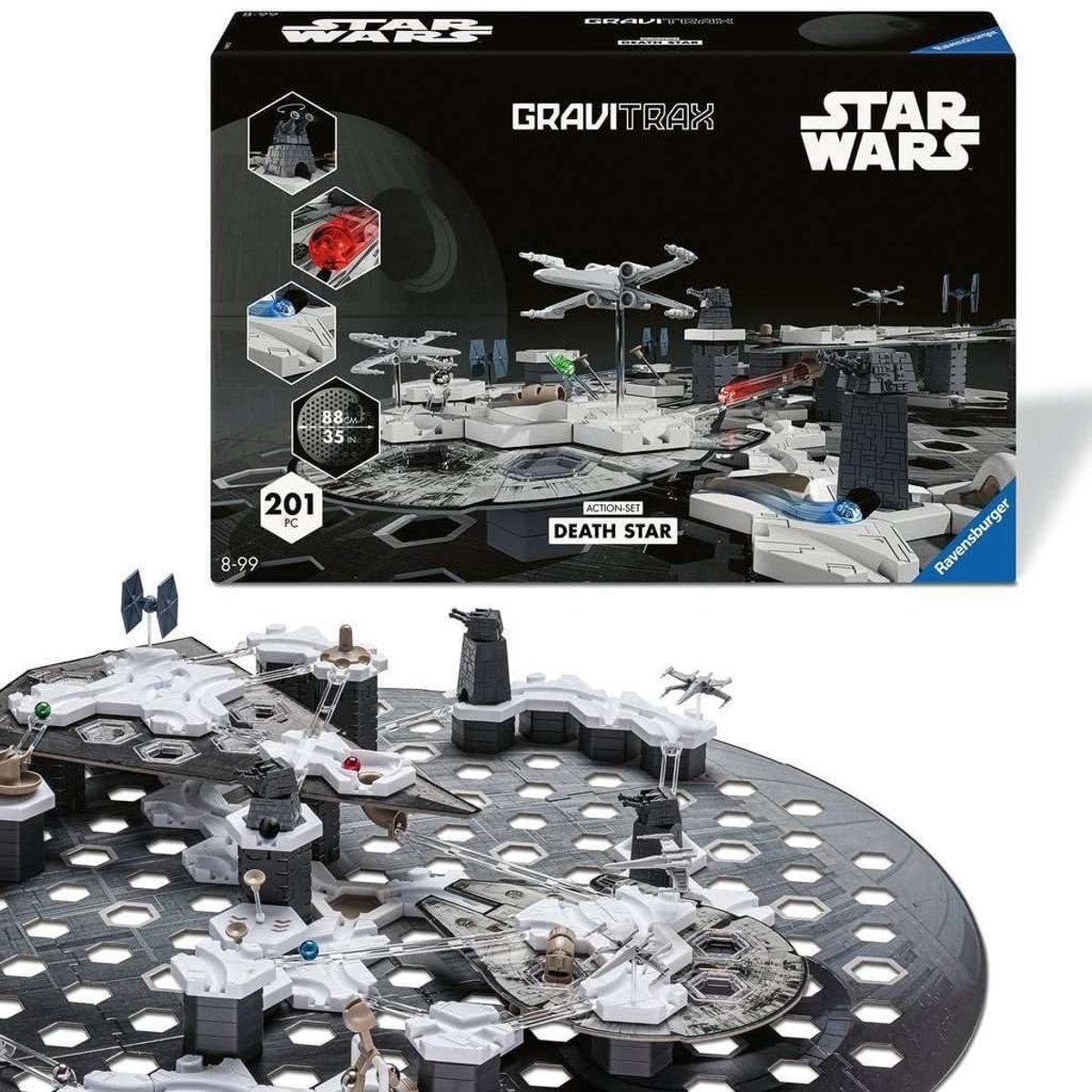 Gravitrax Star Wars Circuit de billes noir, RAVENSBURGER