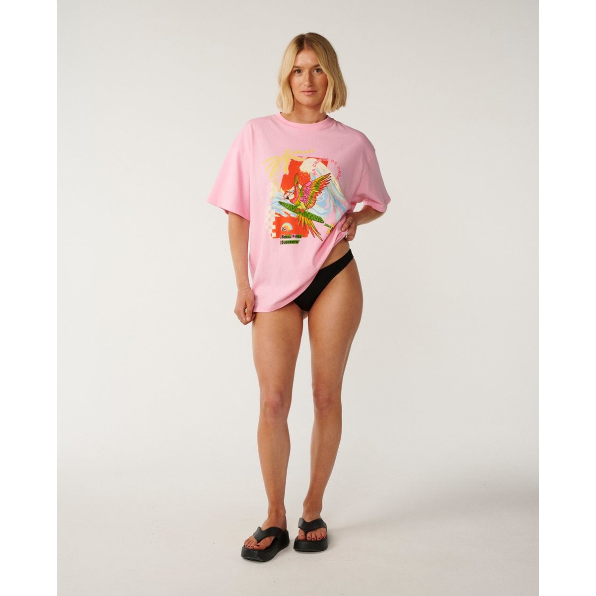 T-Shirt WAVE CREST HERITAGE rose pastel, RIP CURL