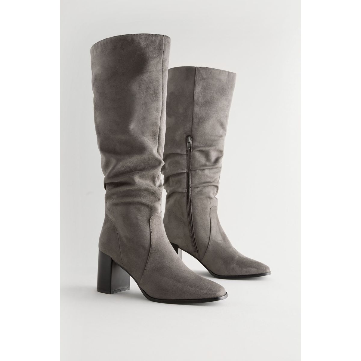 Bottes souples à talon haut gris, NEXT