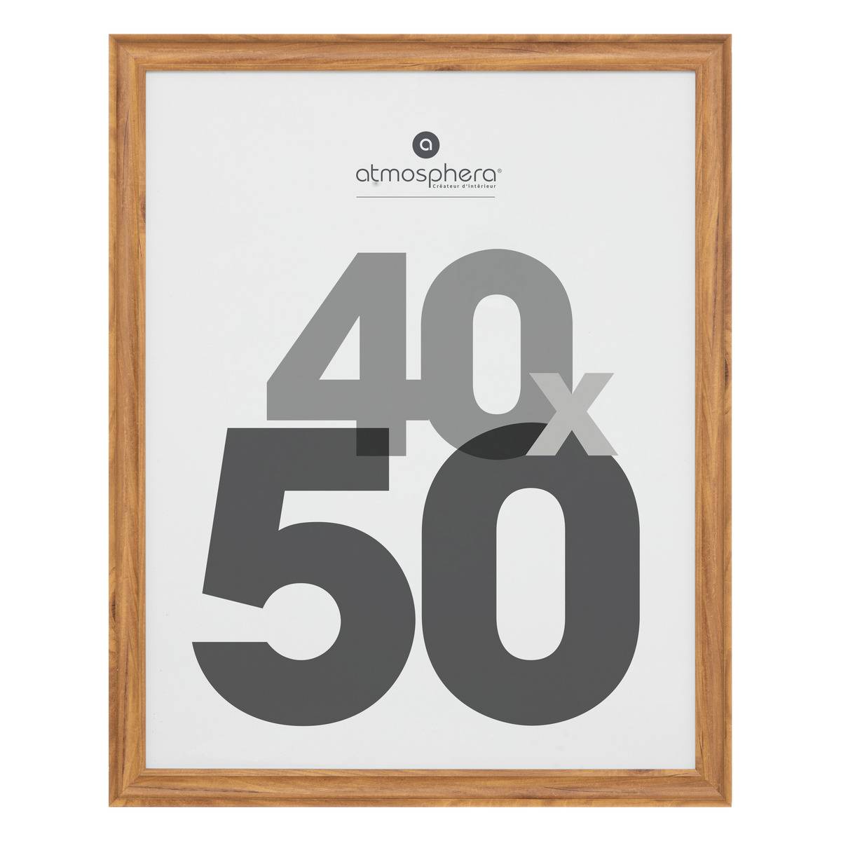Cadre photo en bois 40x50 cm MAE marron, ATMOSPHERA