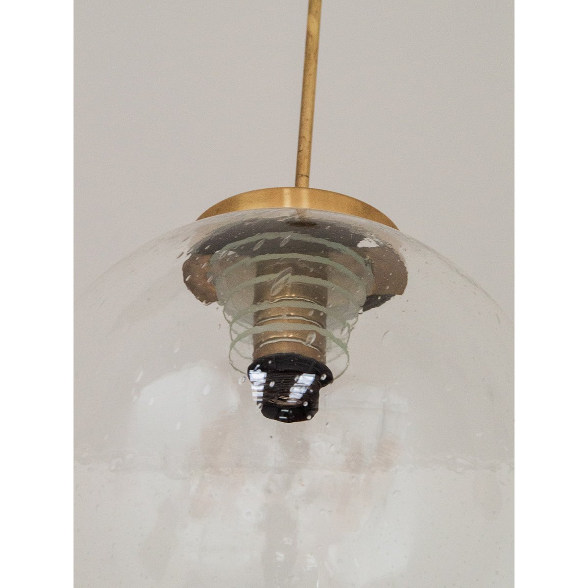 Suspension en verre Sonia N°120 - Bon état doré, DEBONGOUT