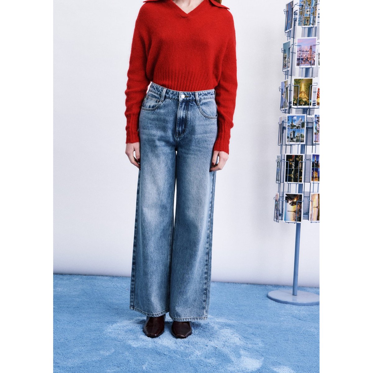 Jean Ossa en coton OSSA bleu jean, FRNCH