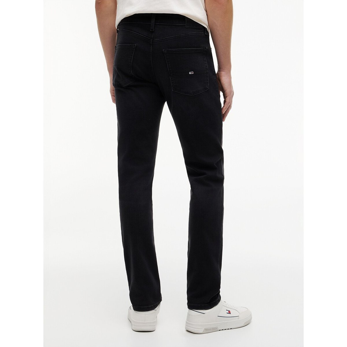 Scanton Slim Fit Jeans black denim, TOMMY JEANS