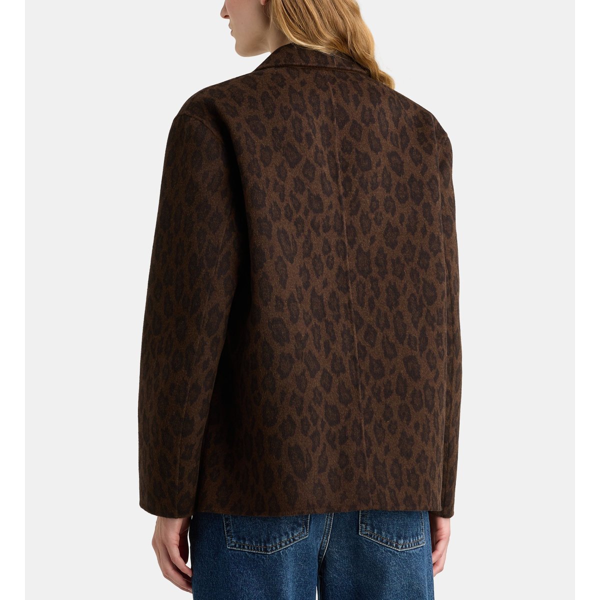 Veste droite mi longue eden bi leo réversible marron et noir, GALERIES LAFAYETTE