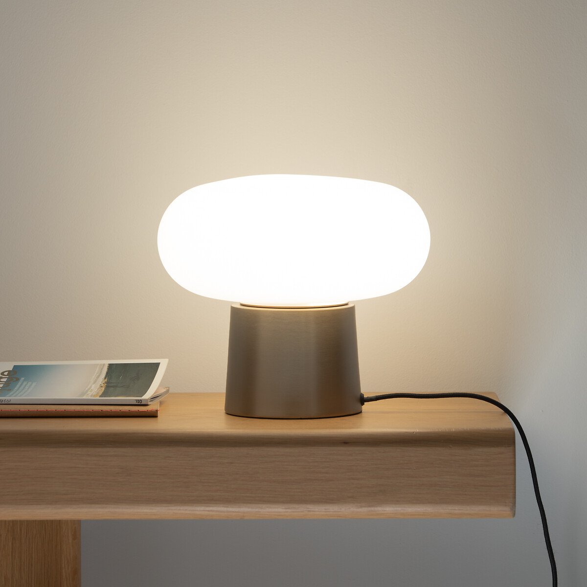 Lampe à poser opaline, Faith champagne, AM.PM