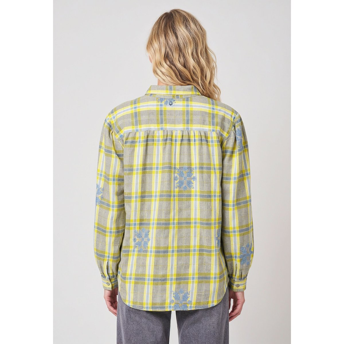 Chemise à carreaux femme BROOKELIA blue, DEELUXE
