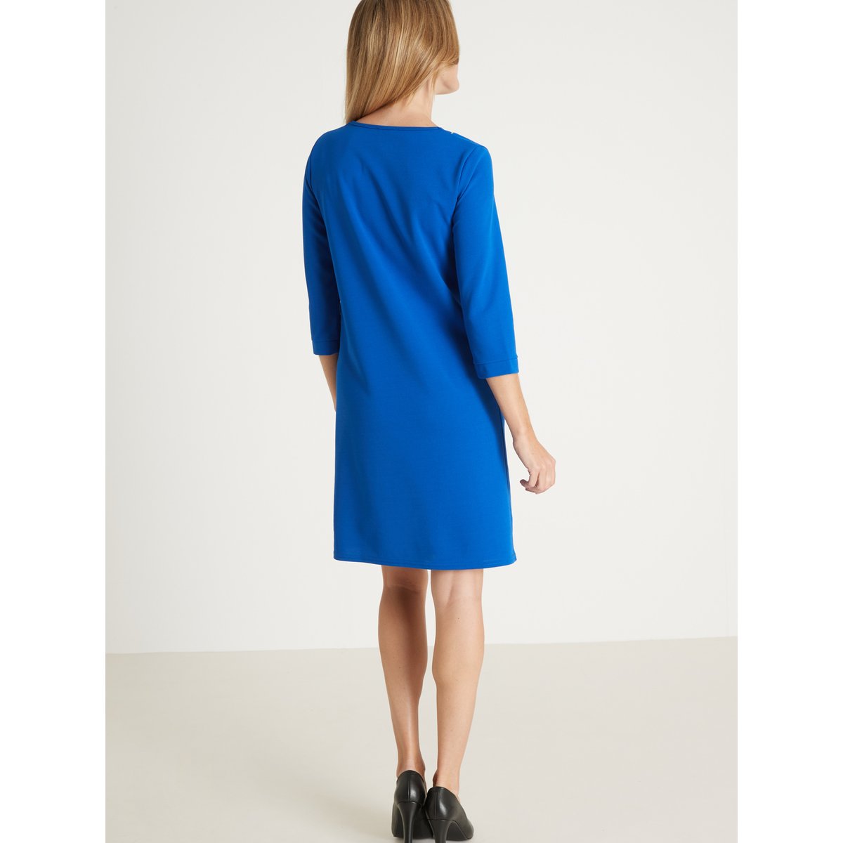 Robe housse maille fluide bleu cobalt, DAXON