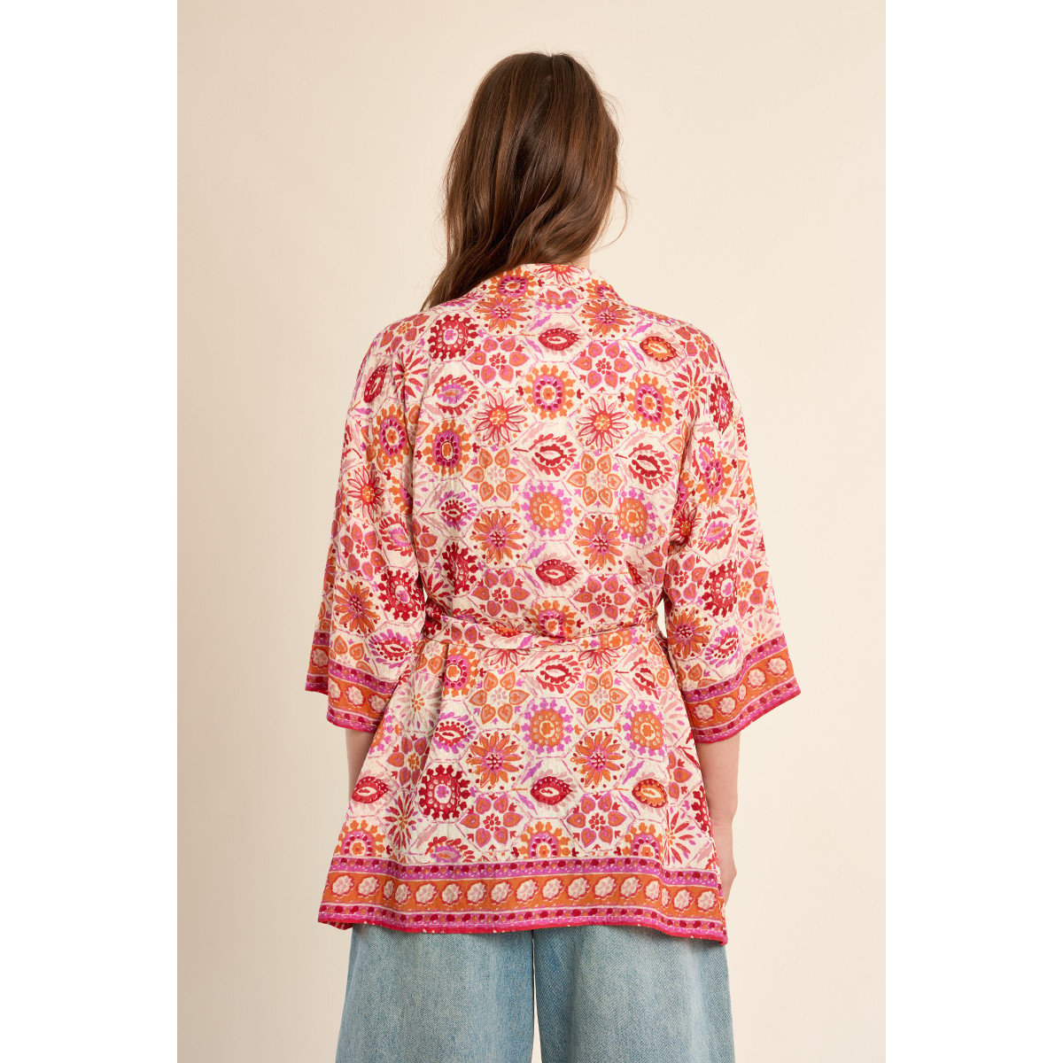 Kimono à nouer orange melissa, MOLLY BRACKEN
