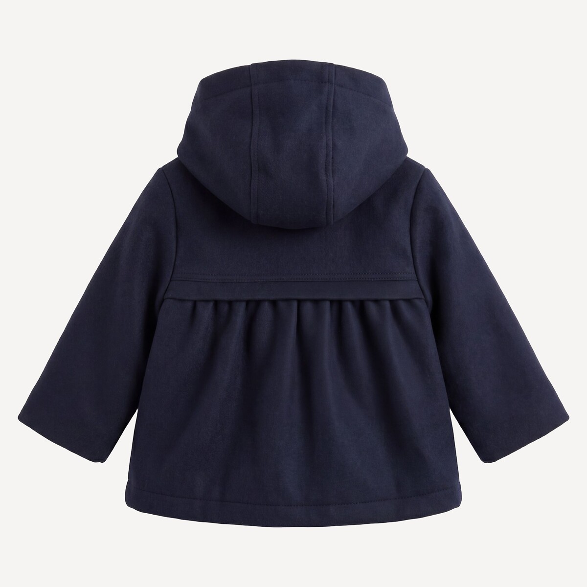 Fluffy-Lined Hooded Coat navy blue, LA REDOUTE COLLECTIONS
