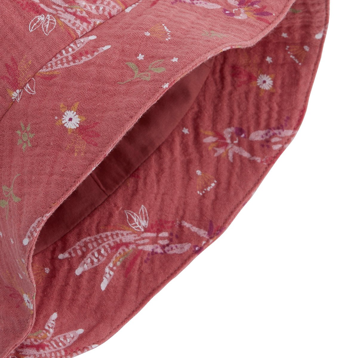 Bob bébé en gaze de coton Fiesta terracotta, PETIT BEGUIN