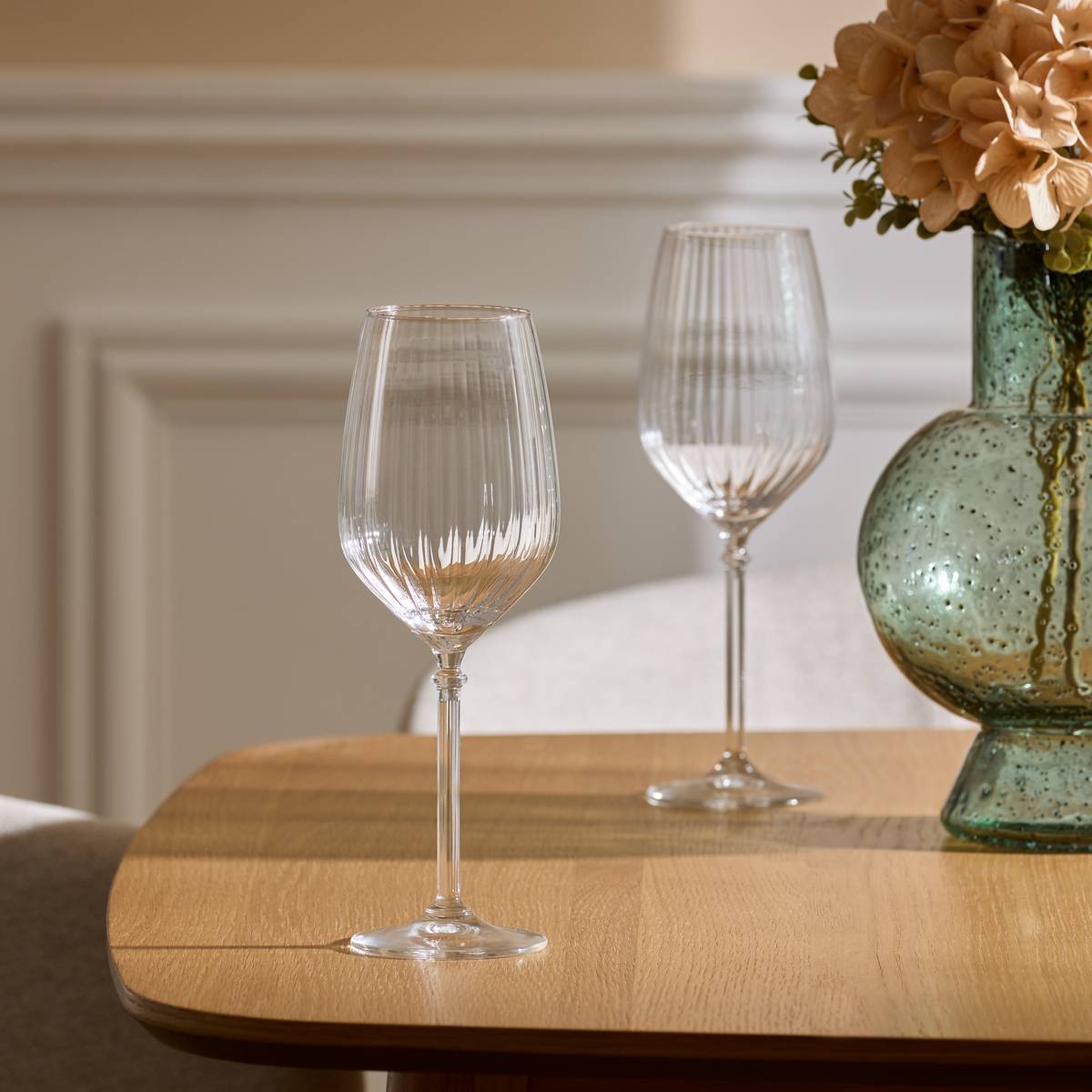 Lot de 4 verres à vin en verre transparent, ATMOSPHERA