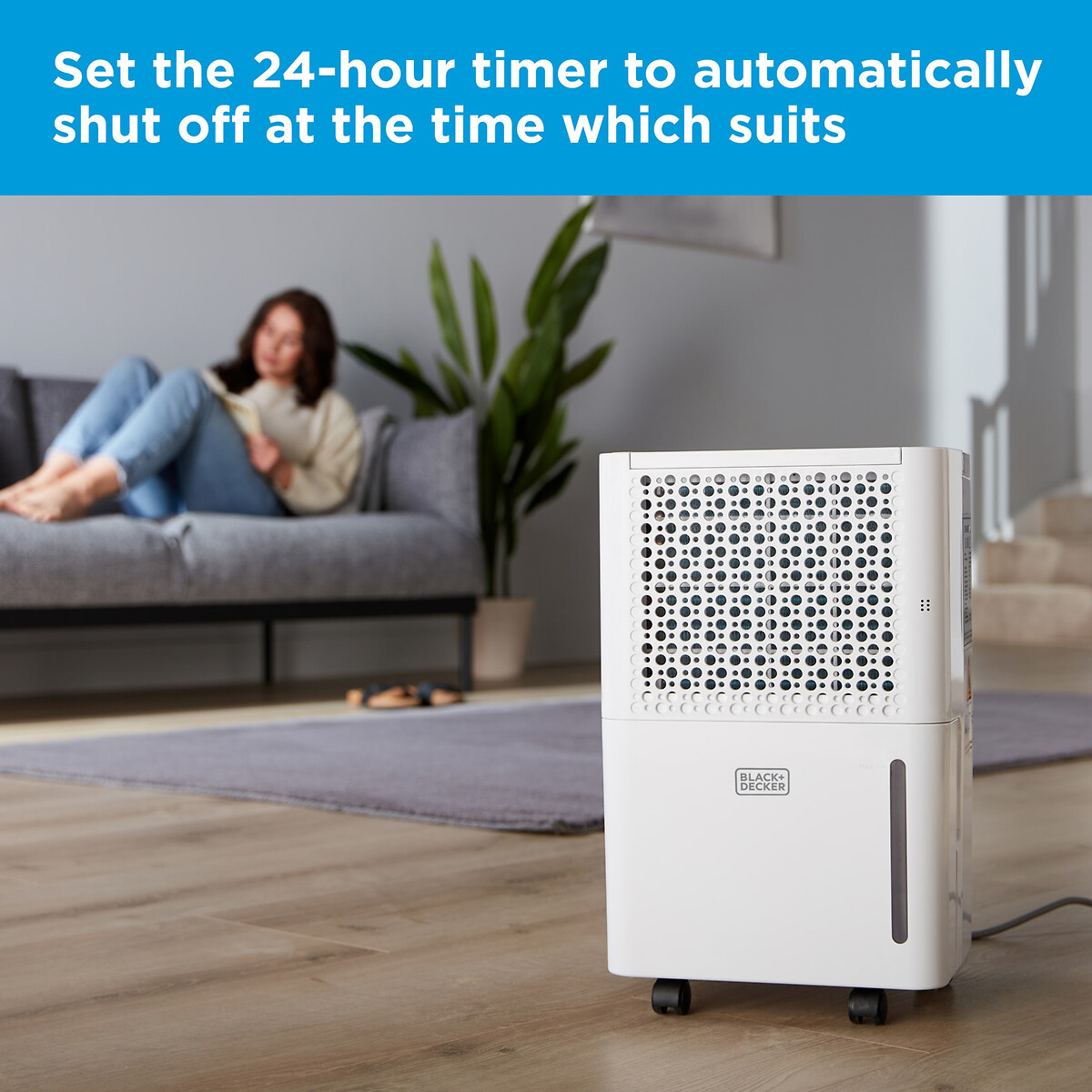 12L Dehumidifier - BXEH60016 white, BLACK & DECKER