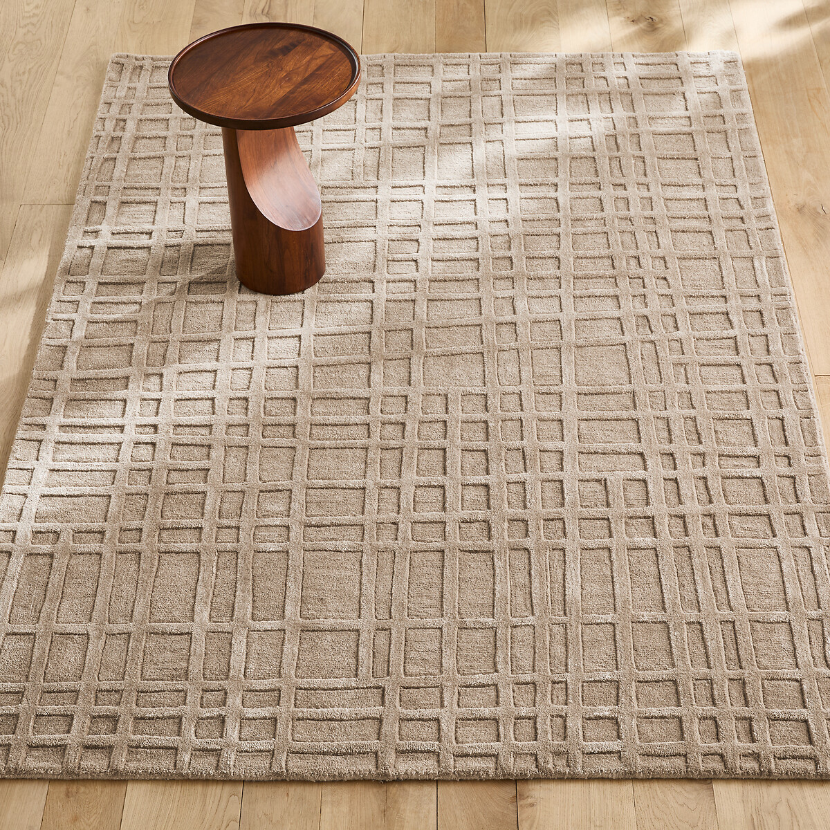 Tapis tufté main, laine et Tencel™, Kandi beige cendré, AM.PM
