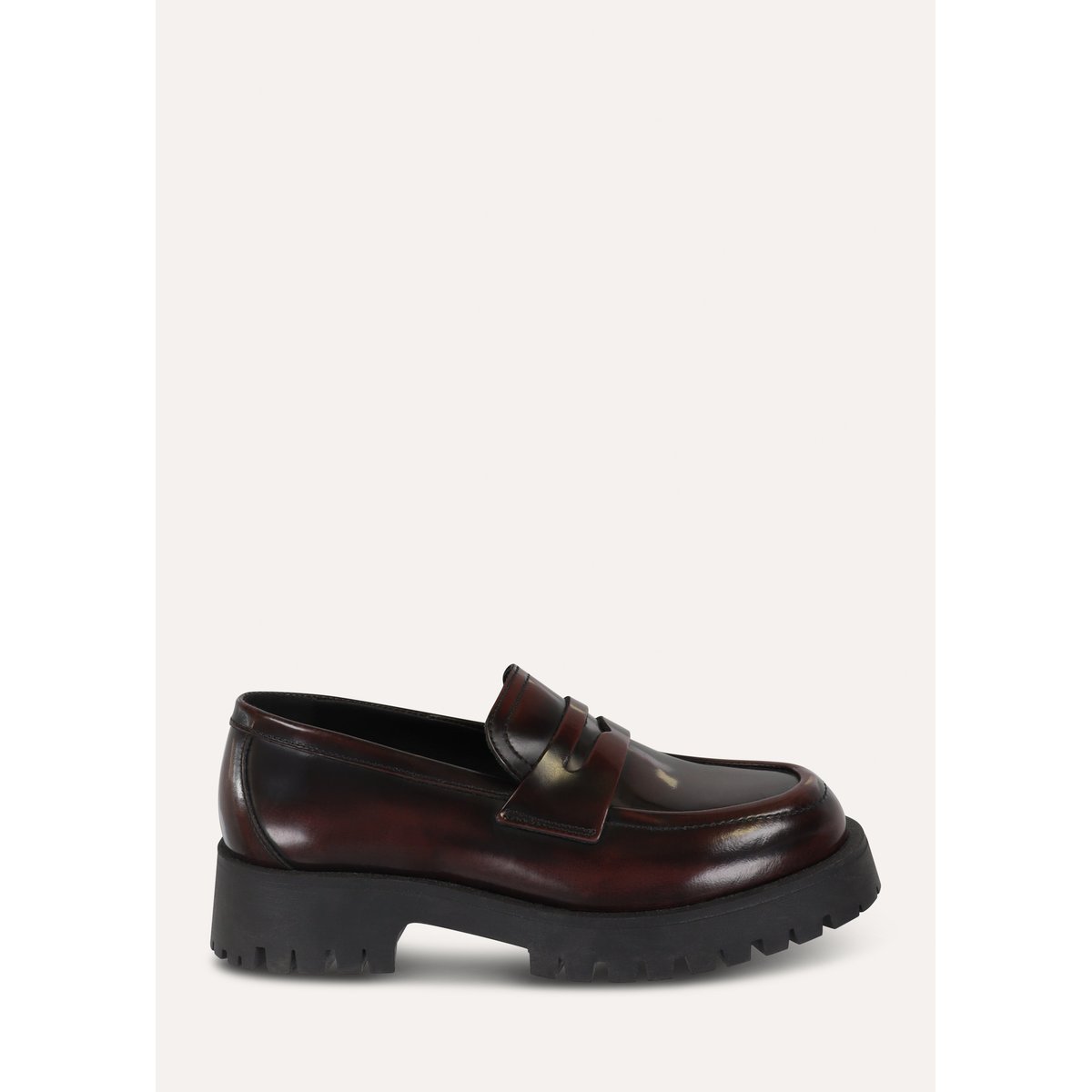 Mocassins en cuir blueberry, LA FEE MARABOUTEE
