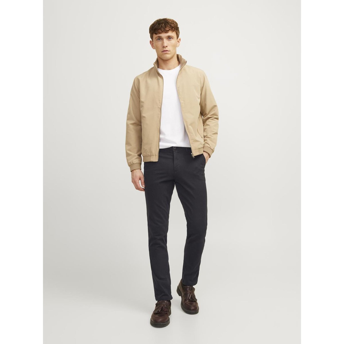 Pantalon chino slim Marco noire - black, JACK & JONES