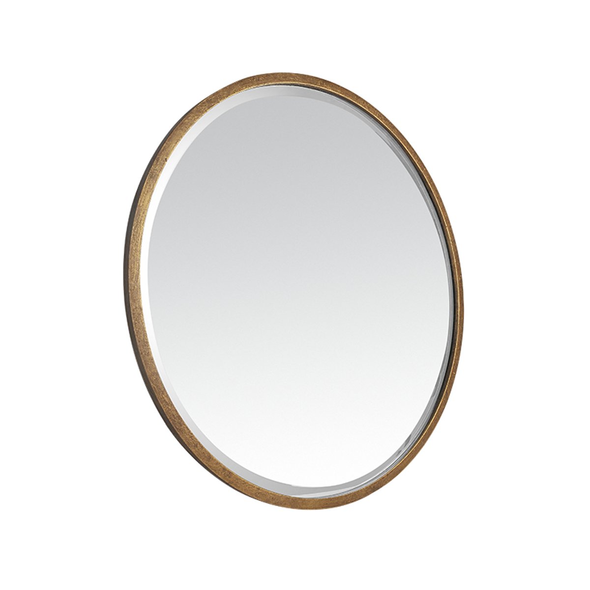 Miroir biseauté rond 80x80cm or, EMDE