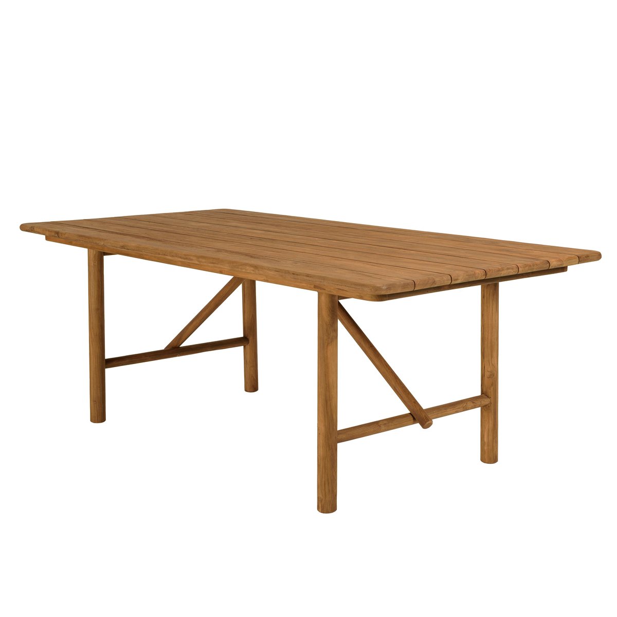 Table de jardin 200 cm en teck recyclé ORIA bois naturel, PIER IMPORT