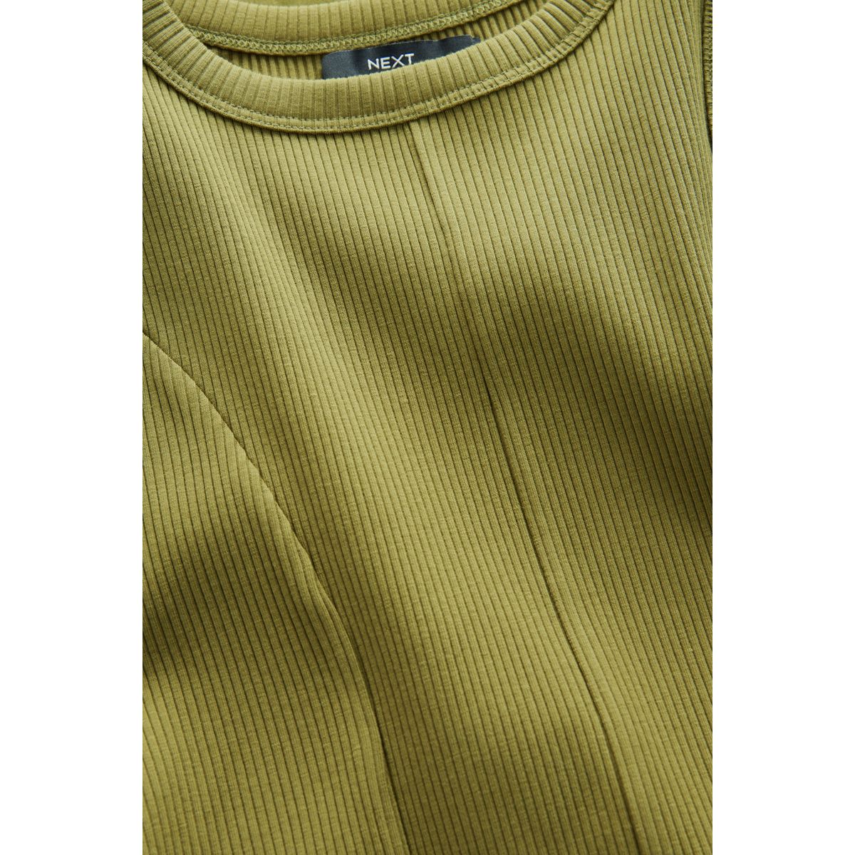 Robe mi-longue sans manches dos nageur vert kaki, NEXT