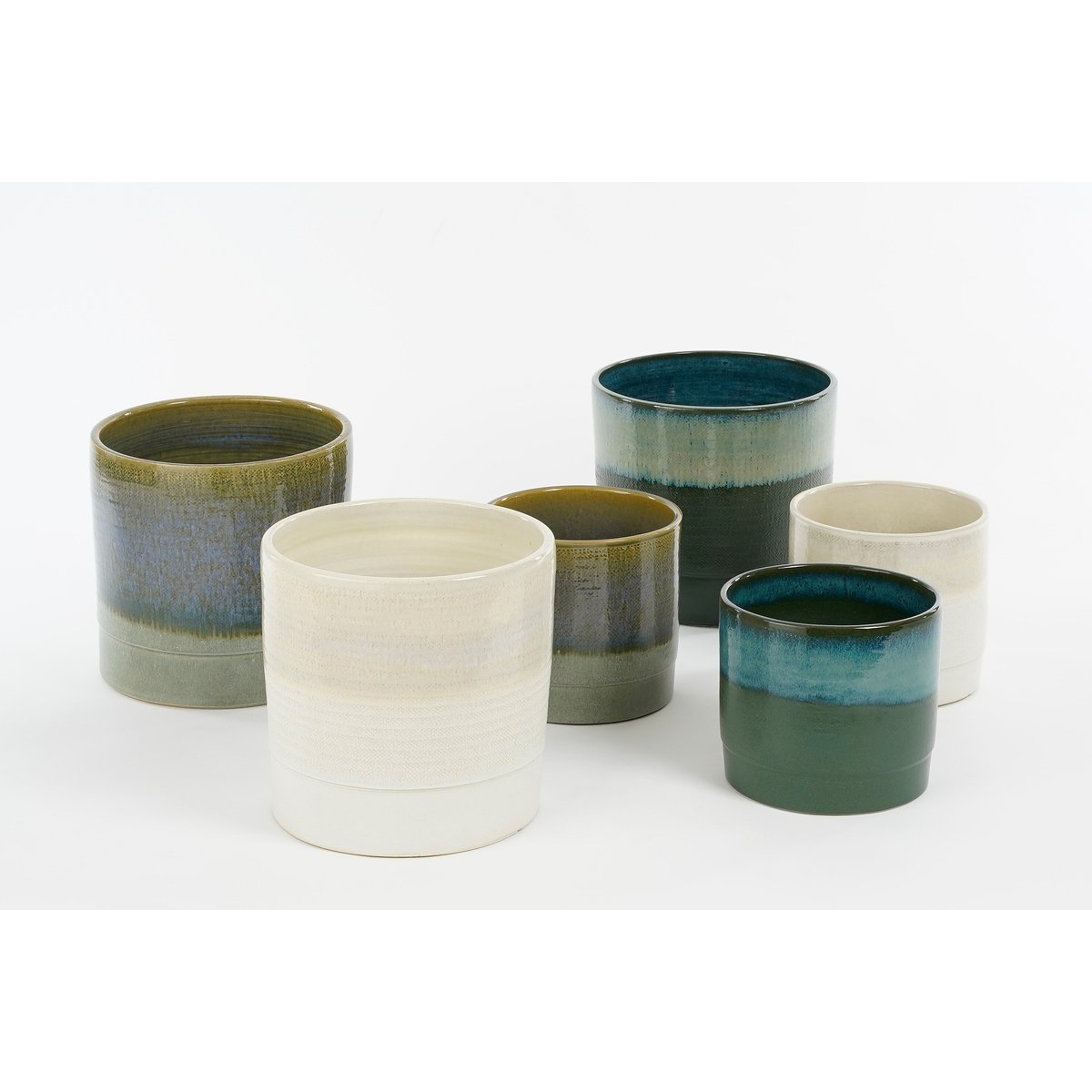 Cache-pot Ø22 cm OLOF crème, MICA DECORATIONS