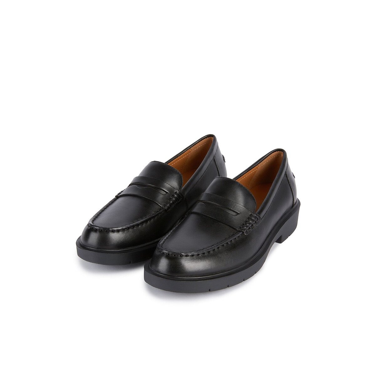 Spherica EC1 leren loafers zwart, GEOX