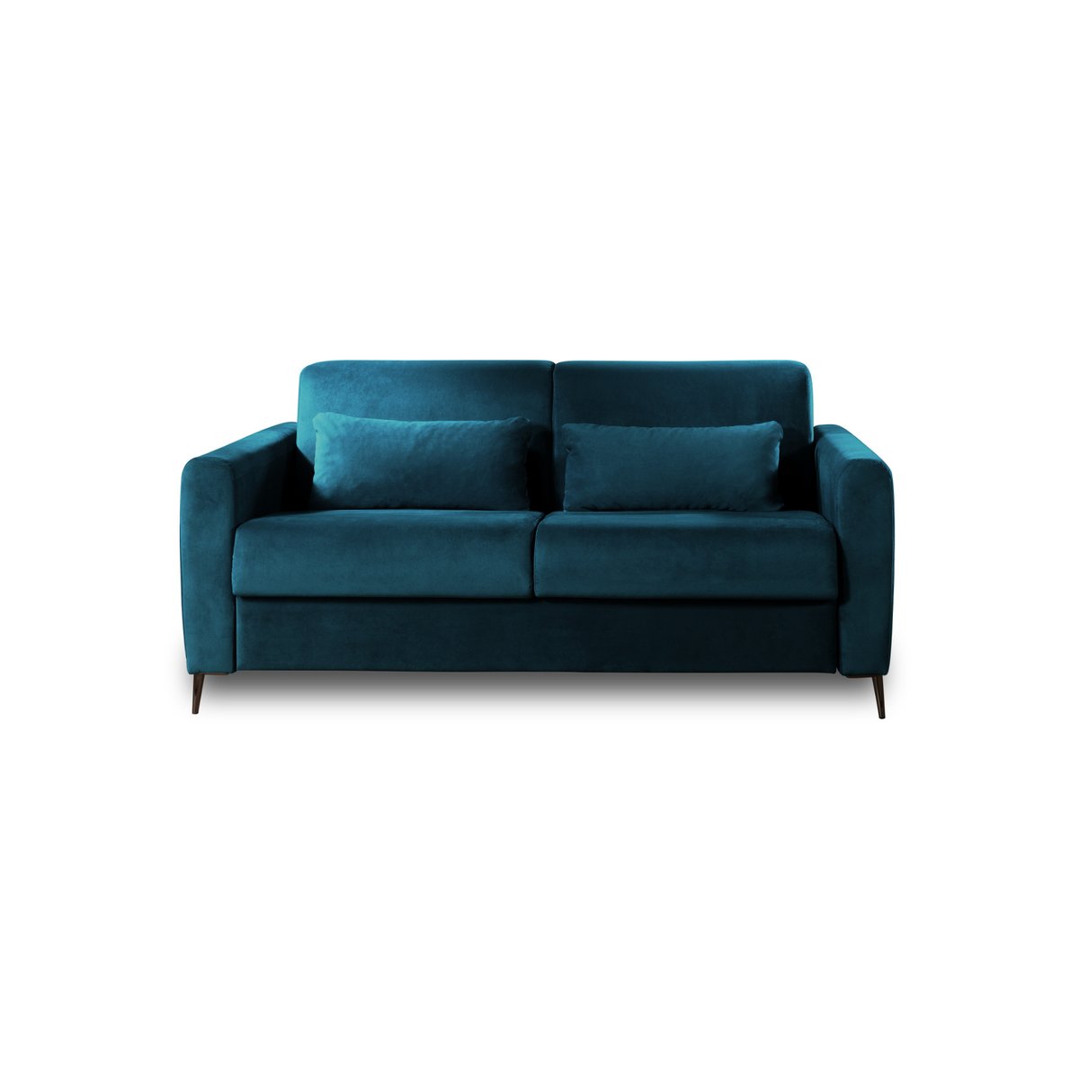 Lit - OWEN bleu canard, BEST MOBILIER