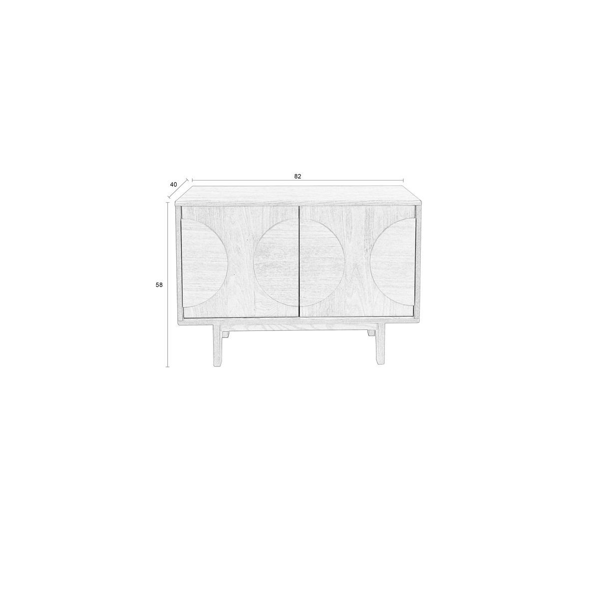 Buffet et Bahut en bois, GROOVE bois, ZUIVER