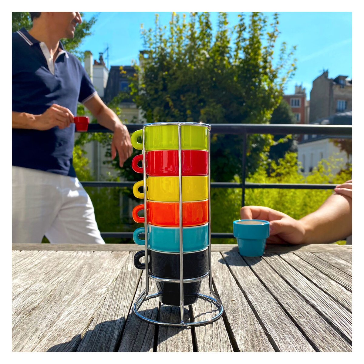 Tour de tasses ristretto Café stretto couleur unique, PYLONES