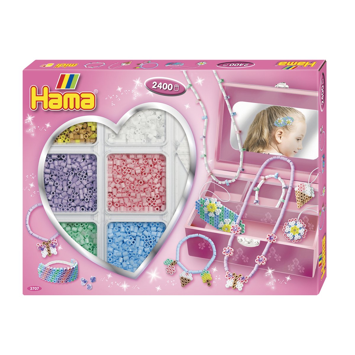 Midi boîte pm la boite à bijoux multicolore, HAMA