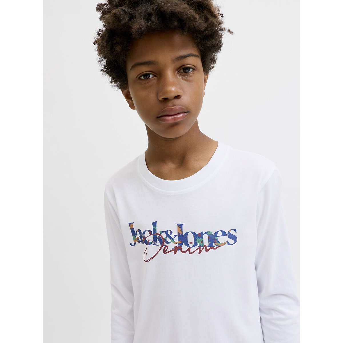 T-shirt manches longues blanc, JACK & JONES JUNIOR