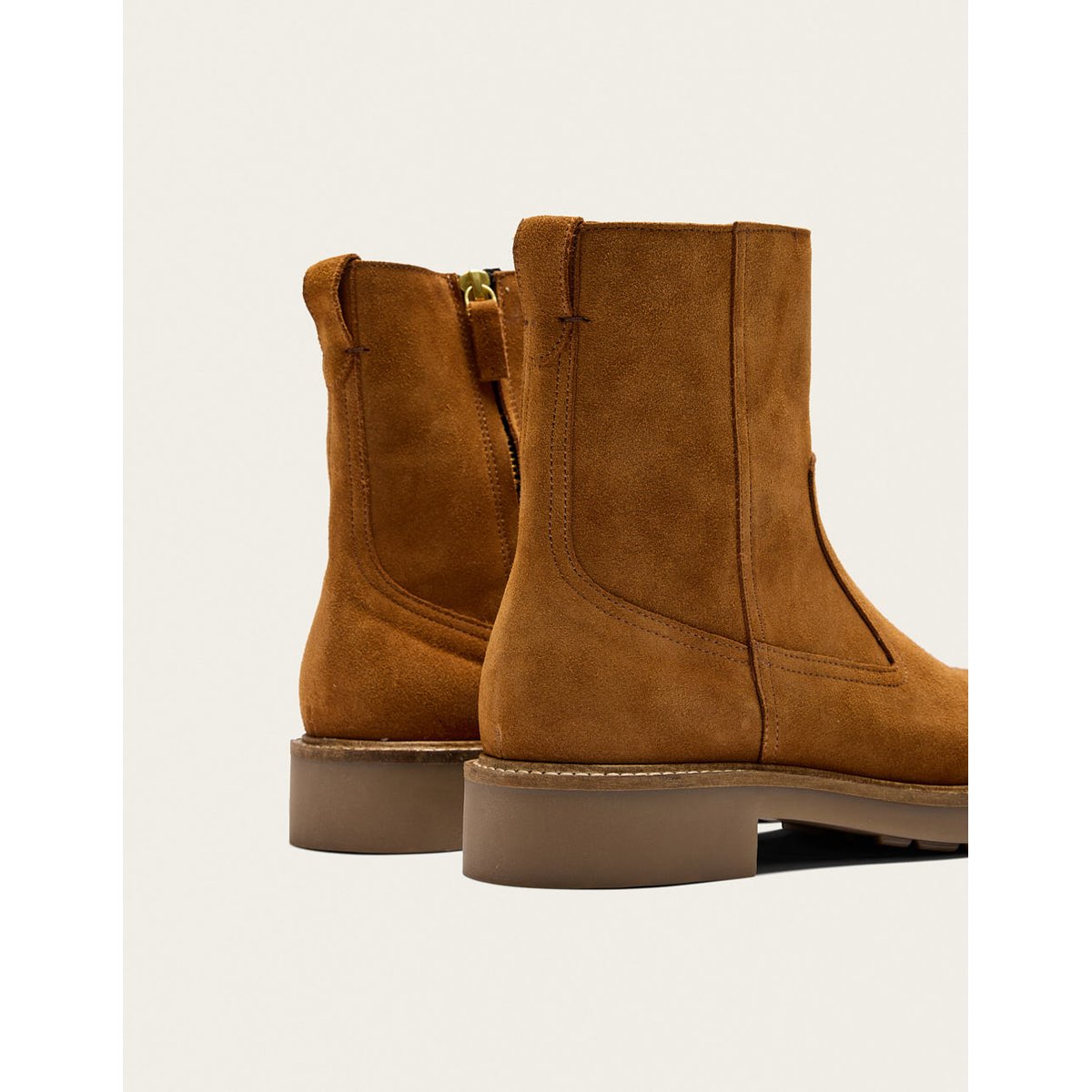 Bottines ARIS suède ambre, ODAJE