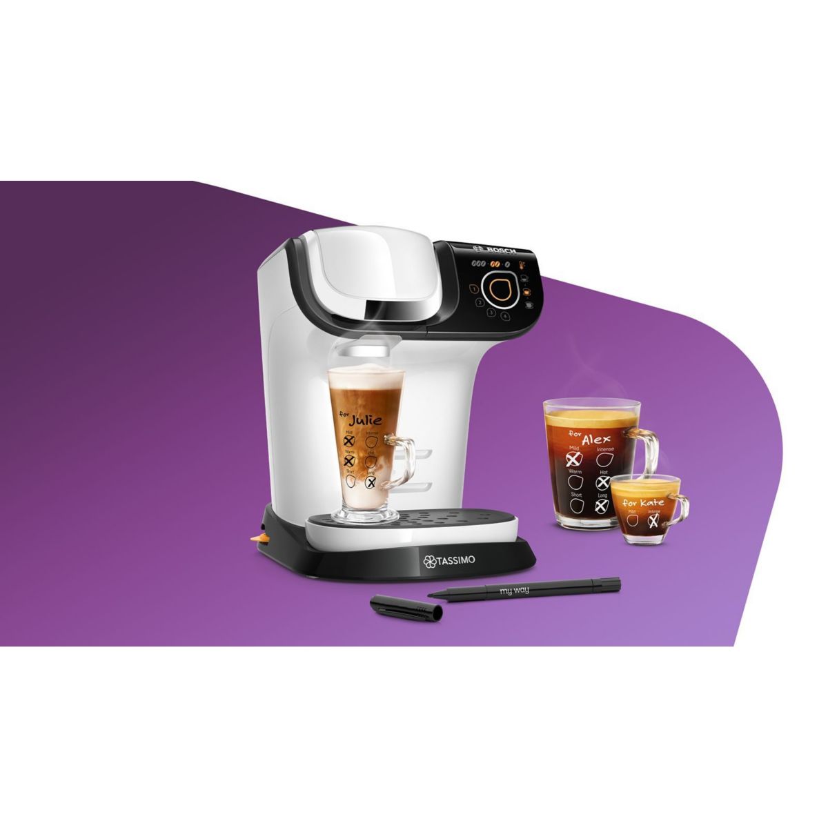 Tassimo MY WAY 2 TAS6504 blanc, BOSCH