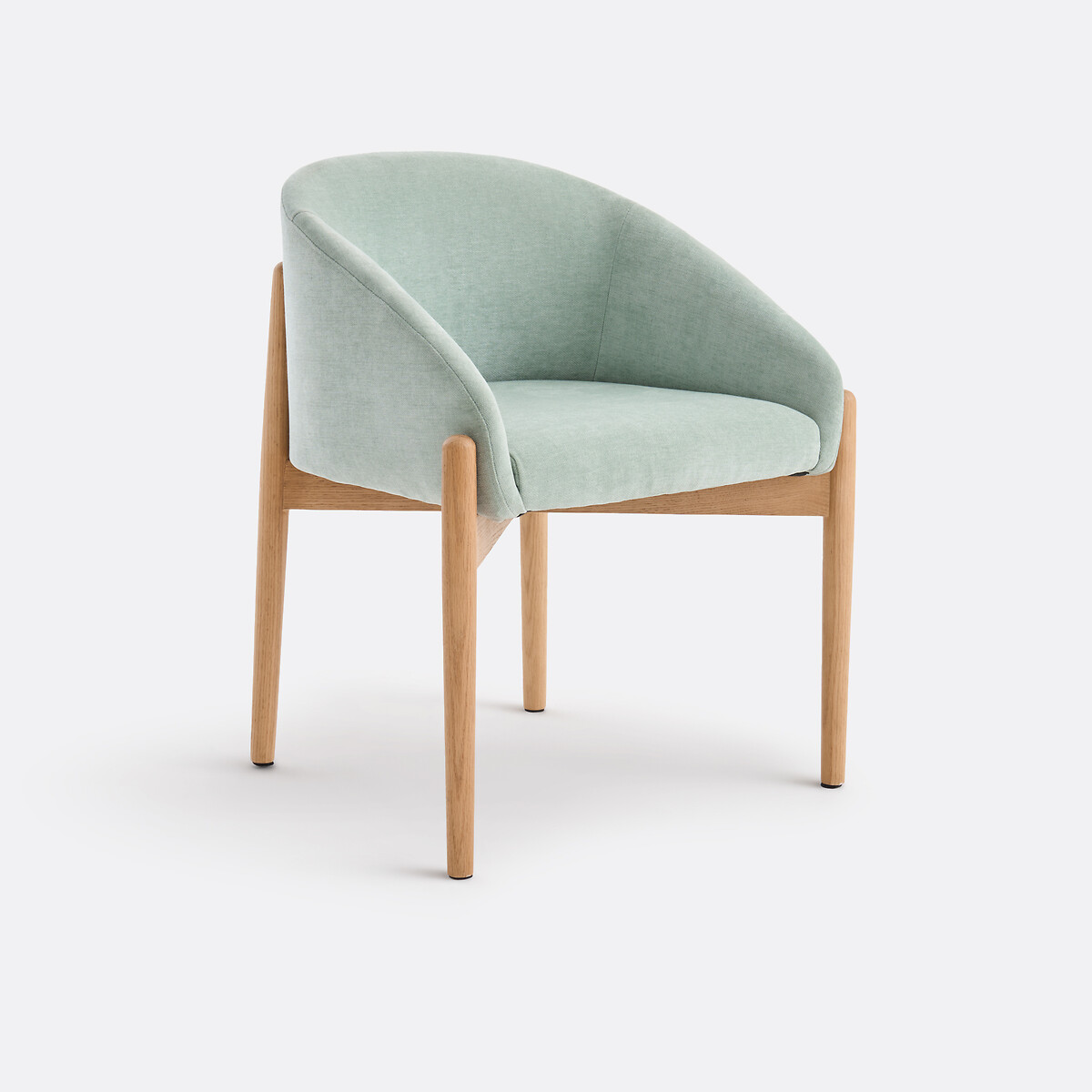 Fauteuil de table en tissu texturé, BECA céladon, LA REDOUTE INTERIEURS