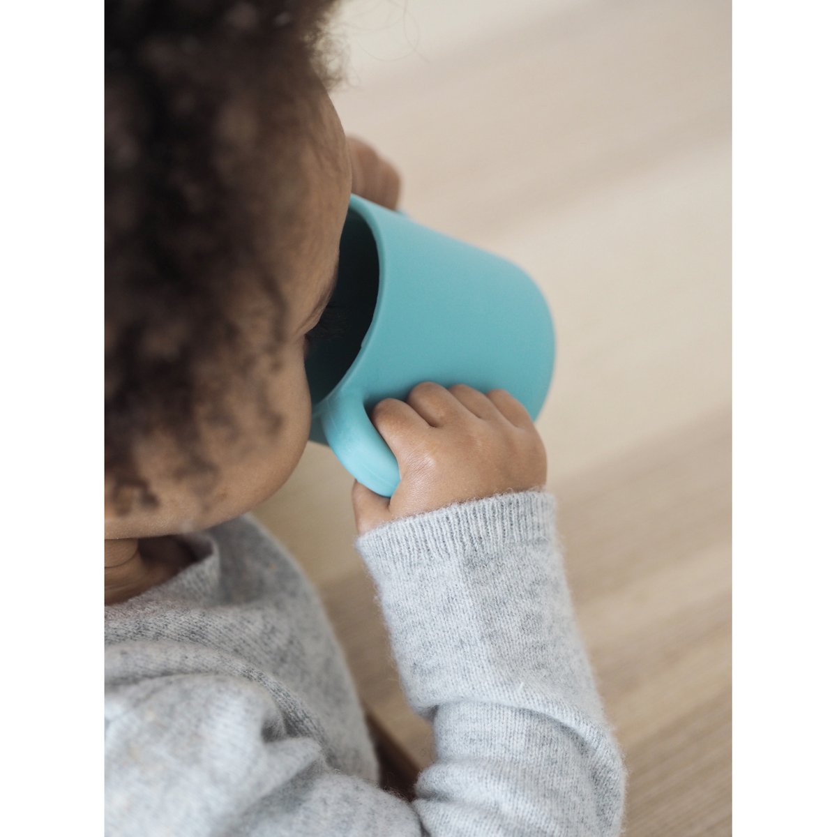 Tasse d'apprentissage en silicone bleu, BEABA