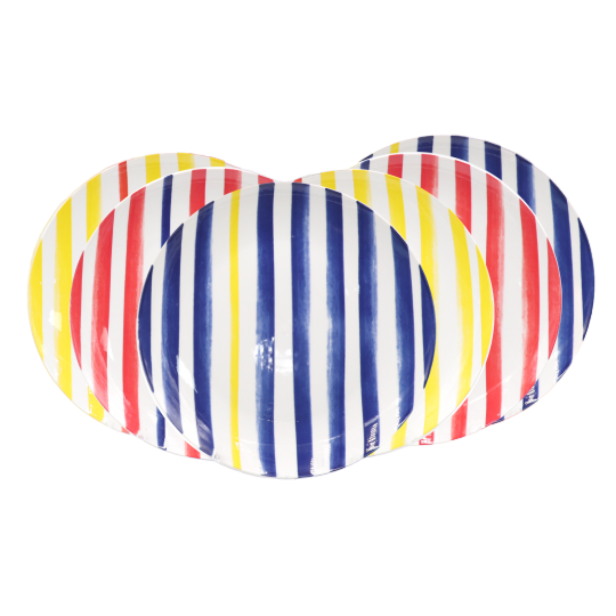 Lot de 6 grandes assiettes, LE PETIT CABANON multicolore, ARTIME
