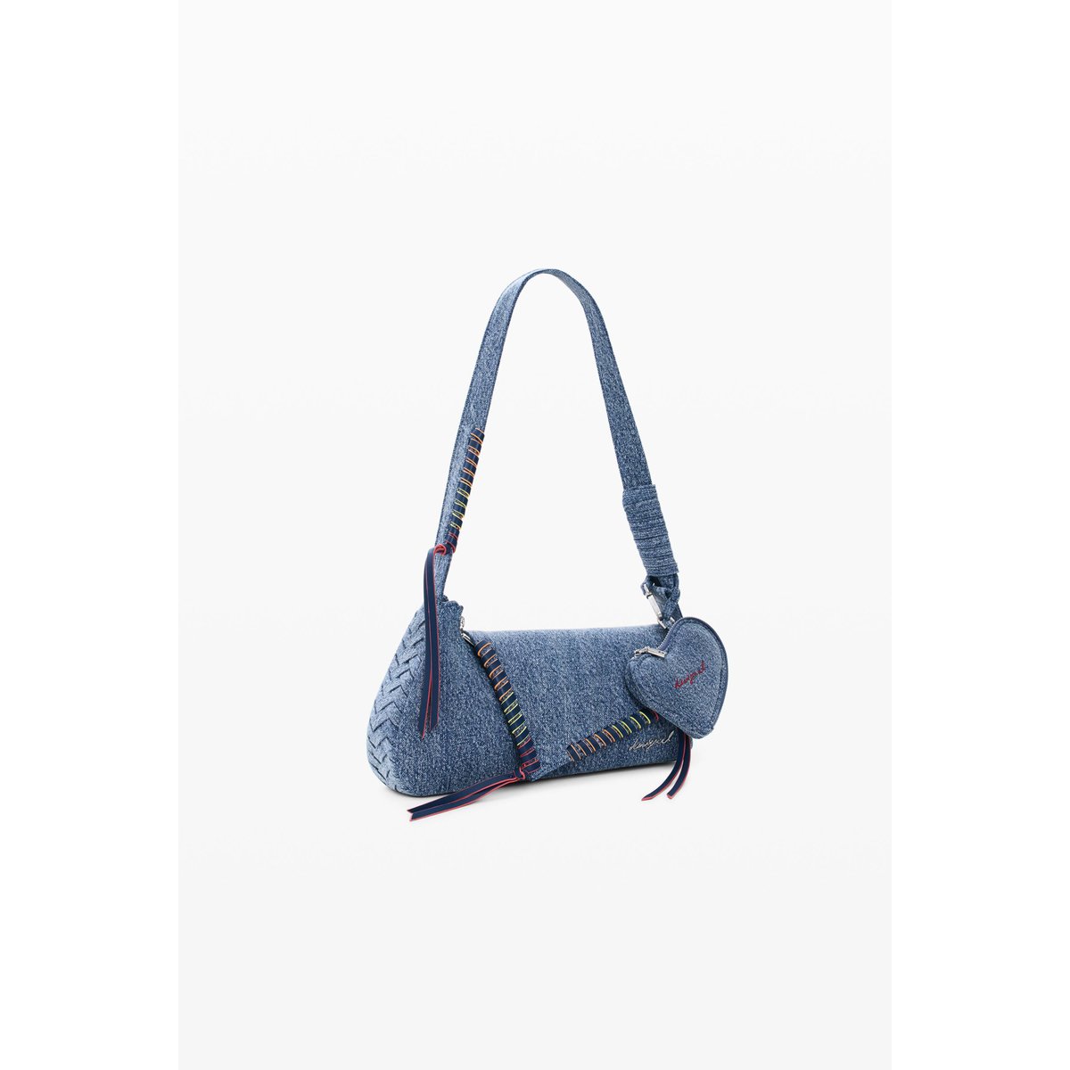 Sac en denim brodé bleu, DESIGUAL