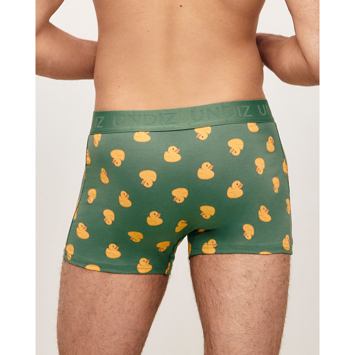 Boxer en coton imprimé canards RAYIDUCKIZ vert, UNDIZ