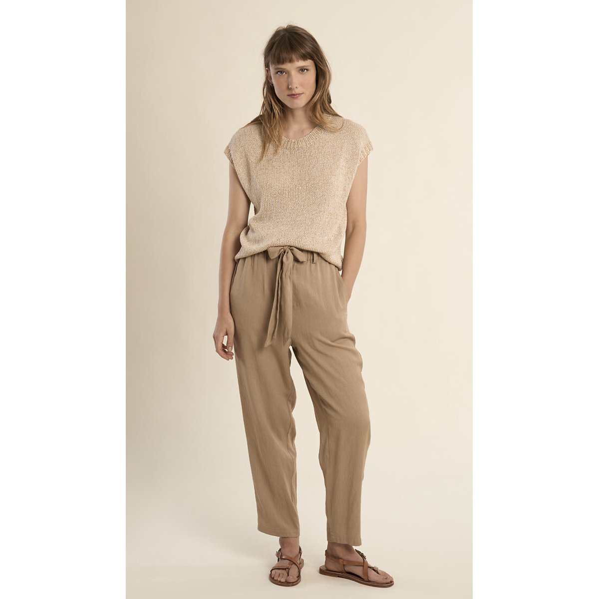 Short Sleeve Jumper gold-coloured, MOLLY BRACKEN