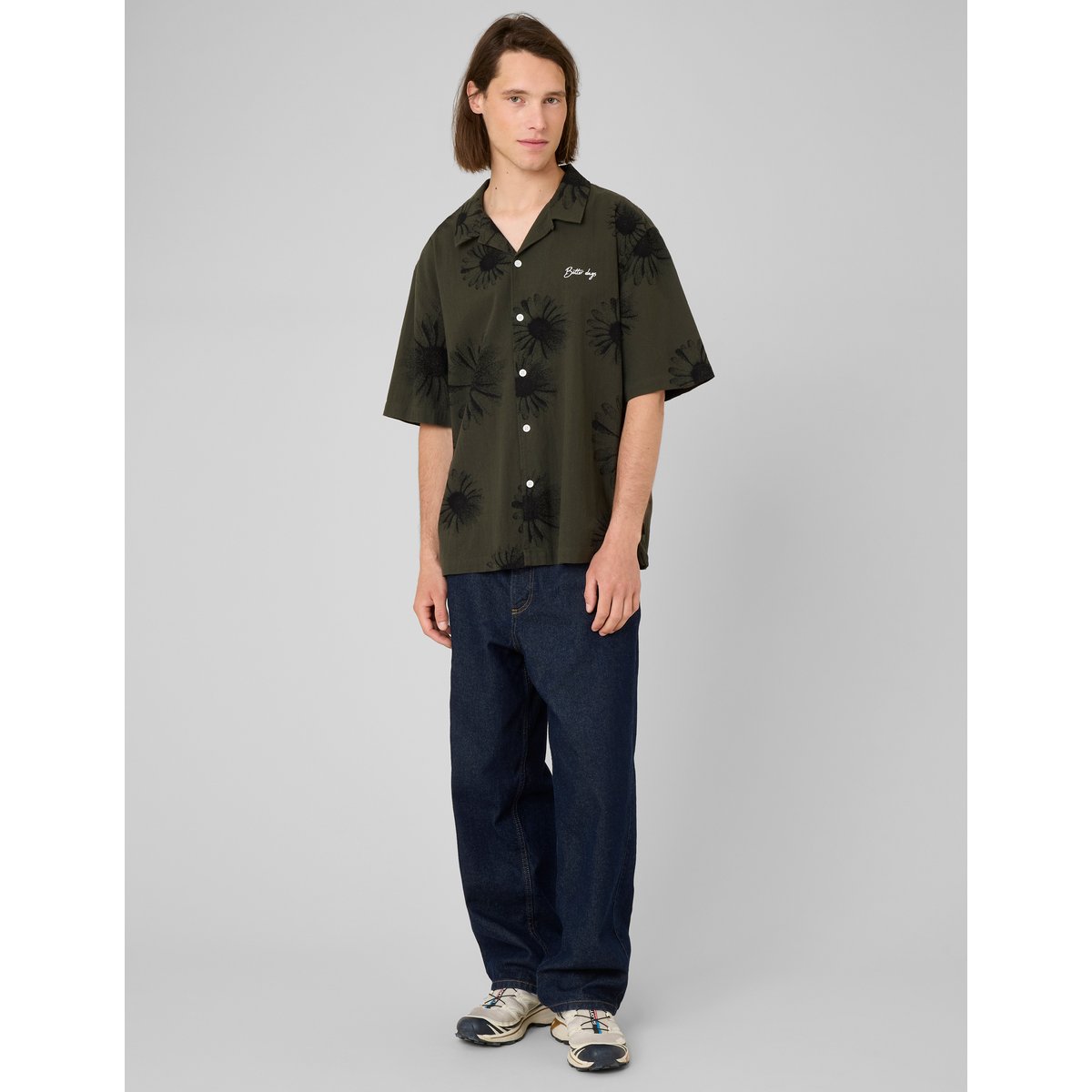 Chemise manches courtes blanc/ ecru, BZB