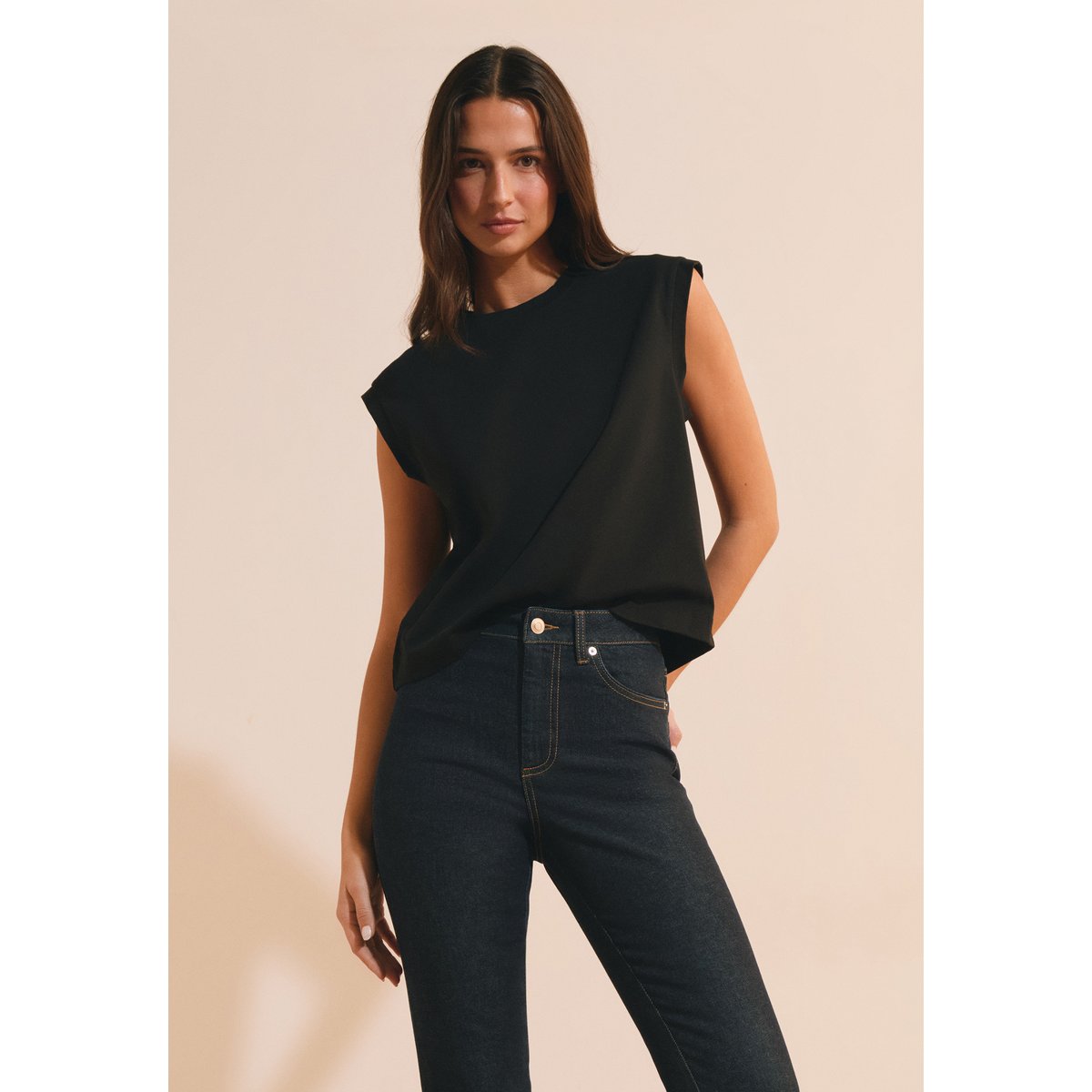 T-shirt sans manches en coton ANTOINE TS noir, ETAM