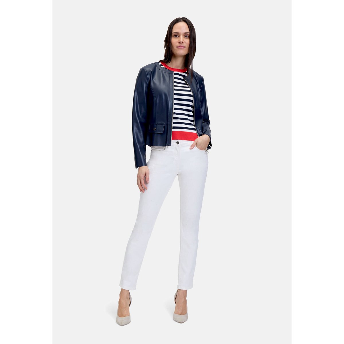 Blazer court à fermeture zippée dark sky, BETTY BARCLAY